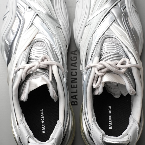 BALENCIAGA Tyrex Sneakers | Silver | SIZE 38/ US 8 (UNWORN) - Picture 13 of 13